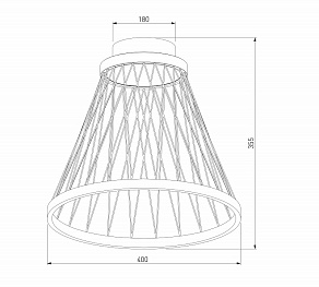 Накладной светильник Eurosvet Cesta 40018/1 LED коричневый