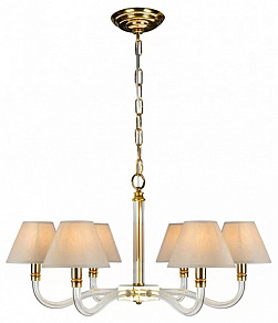 Подвесная люстра iLamp Amber YT2043-6 GD+Cear