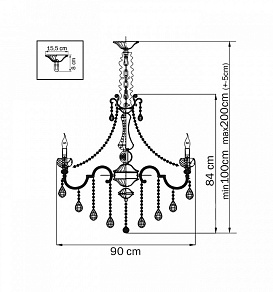 Подвесная люстра Osgona Montare 787102