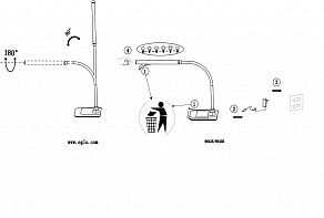 Настольная лампа офисная Eglo Laroa 96438