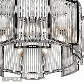 Подвесной светильник iLamp Tribeca MD0276-6C CHROME+SMOKY GRAY
