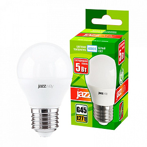 Лампа светодиодная Jazzway  E27 5Вт 4000K PLED-ECO-G45 5w E27 4000K