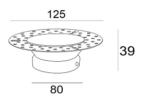 Встраиваемый светильник Maytoni Dot DL042-01B