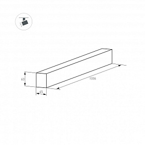 Трек накладной Arlight MAG-45 026903