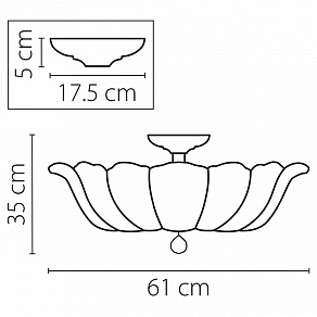 Накладной светильник Osgona Riccio 705134