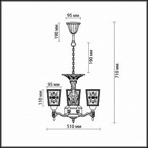 Подвесная люстра Odeon Light Vitra 2564/3