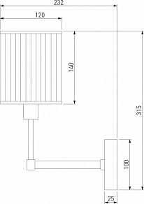 Бра Eurosvet Inari 60144/1 золото