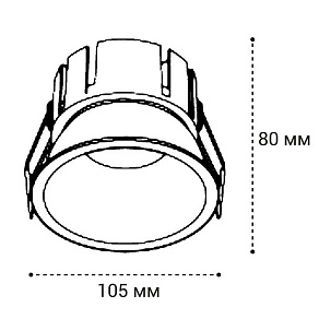 Встраиваемый светильник Italline IT06-6032 IT06-6032 white 4000K