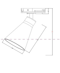 Светильник на штанге Maytoni Virar TR022-1-GU10-W