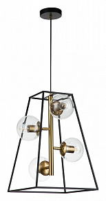 Подвесная люстра Indigo Faccetta 13005/B/4P Black