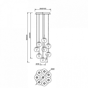 Подвесной светильник Mantra ANDROMEDA 9079
