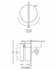 Бра Maytoni Nuance MOD180WL-L4B3K1