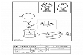 Настольная лампа декоративная Eglo ПРОМО Castellato 1 97332