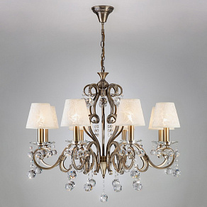 Подвесная люстра Eurosvet Eileen 1448/8 античная бронза Strotskis