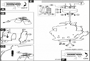 Подвесной светильник Eglo ПРОМО San Carlo 97409
