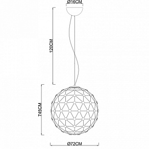 Подвесной светильник Divinare Cristallino 1610/02 SP-96