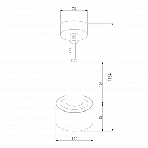 Подвесной светильник Eurosvet Charlie 50134/1 LED белый 9W