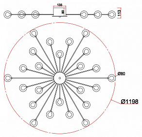 Потолочная люстра Freya Celebrity FR5242CL-24B1