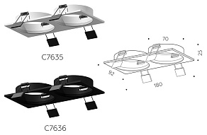 Встраиваемый светильник Ambrella Light C C7635
