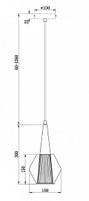 Подвесной светильник Freya Copita FR8008PL-01GB
