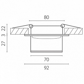 Встраиваемый светильник Lightstar Maturo GU10 072006