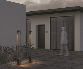 Наземный высокий светильник Maytoni Elbe O424FL-L20GF