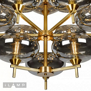 Люстра на штанге iLamp Rivoli 6607/12 GD