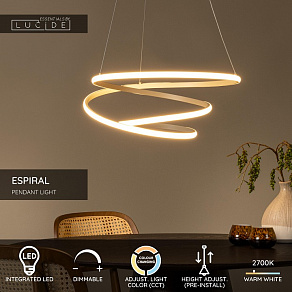 Подвесной светильник Lucide Espiral 78403/40/41