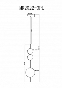 Подвесной светильник MyFar Violla MR2022-3PL