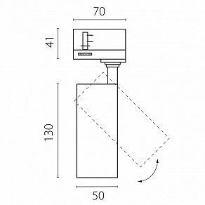 Светильник на штанге Lightstar Canno Pro C4126QT