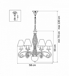 Подвесная люстра Lightstar Esedra 782060