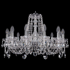 Подвесная люстра Bohemia Ivele Crystal 1402 1402/12/240/Ni