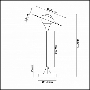 Настольная лампа декоративная Odeon Light Barolo 4155/7TL