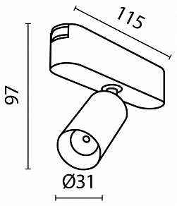 Светильник на штанге Maytoni Focus LED TR103-1-5W4K-M-B