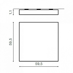 Накладной светильник Azzardo Panel 60 3000K AZ1272