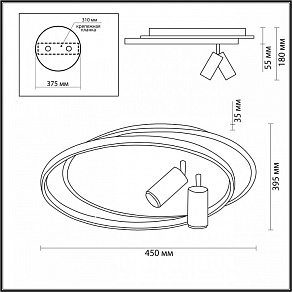 Накладной светильник Lumion Naoko 5603/63CL