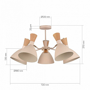 Люстра на штанге EVOLUCE VISTA SLE1256-502-05