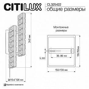 Накладной светильник Citilux PALANT CL325422