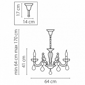 Подвесная люстра Osgona Artifici 719068