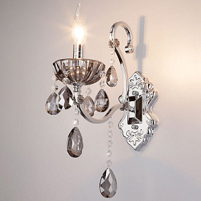 Бра Eurosvet Keira 3108/1 хром/дымчатый хрусталь Strotskis