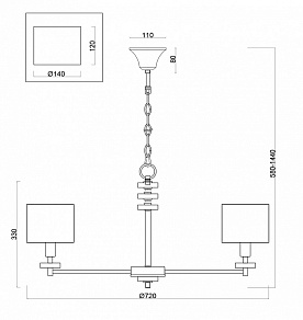 Подвесная люстра Freya Tiana FR5015PL-08G