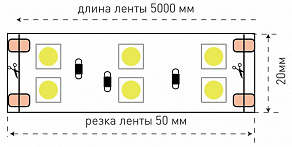 Лента светодиодная SWG SWG5120 SWG5120-24-28.8-W-M