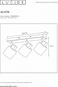 Спот Lucide Alion 17999/03/30