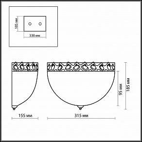 Накладной светильник Odeon Light Aspena 2777/1W