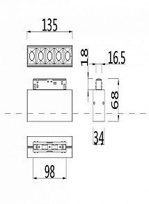 Накладной светильник Maytoni Points TR014-2-10W3K-B
