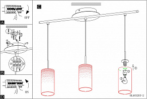 Подвесной светильник Eglo ПРОМО Troy 3 85978