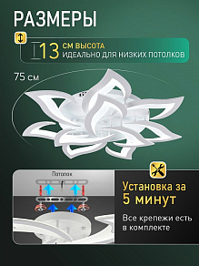Потолочная люстра Natali Kovaltseva  LED SMART 84023