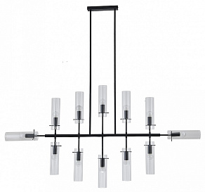 Люстра на штанге Indigo Saetta 11053/12R Black