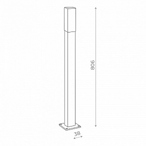 Наземный низкий светильник ST-Luce SL101 SL101.715.01