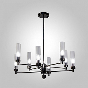 Люстра на штанге AM-Group INDIGO INDIGO SP8 PEARL BLACK